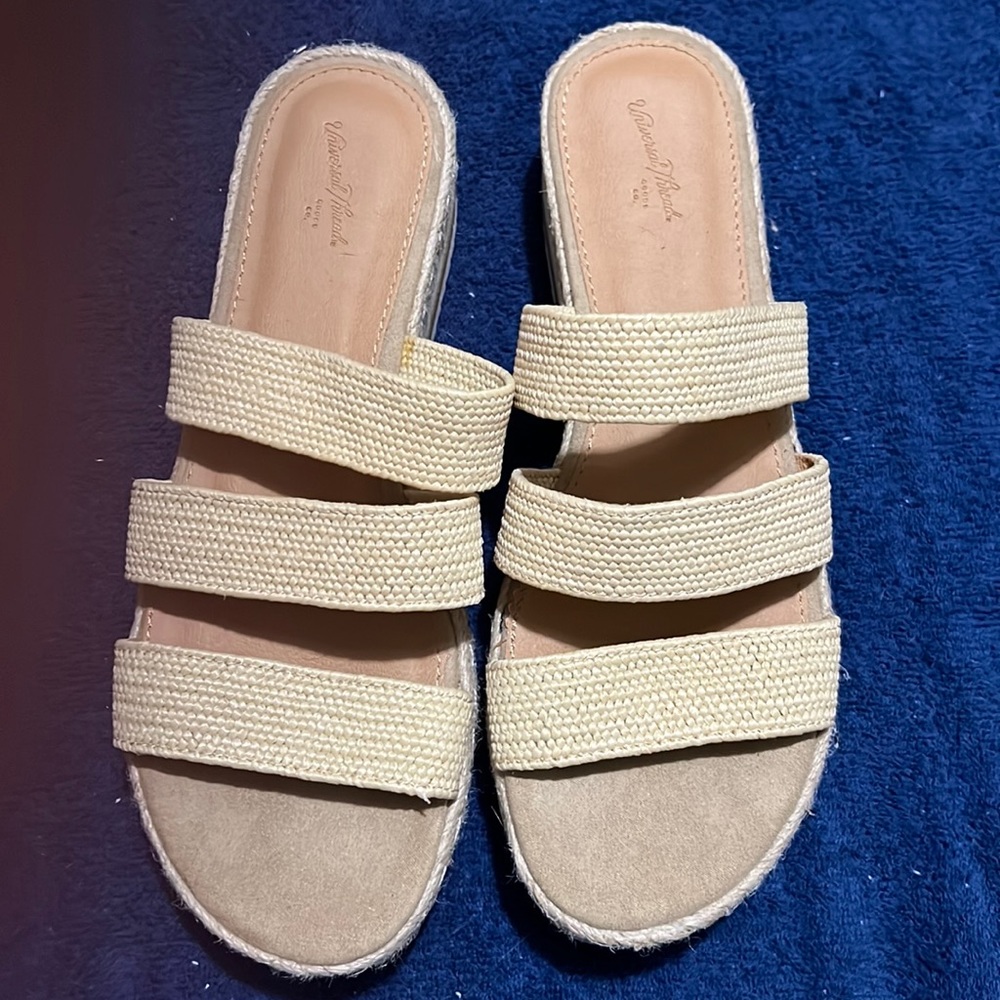Universal Threads wedge straw sandals